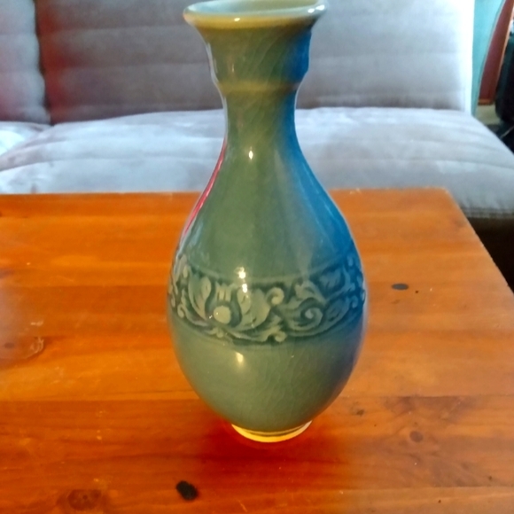 Vintage Baan Celadon Vase - Picture 1 of 4
